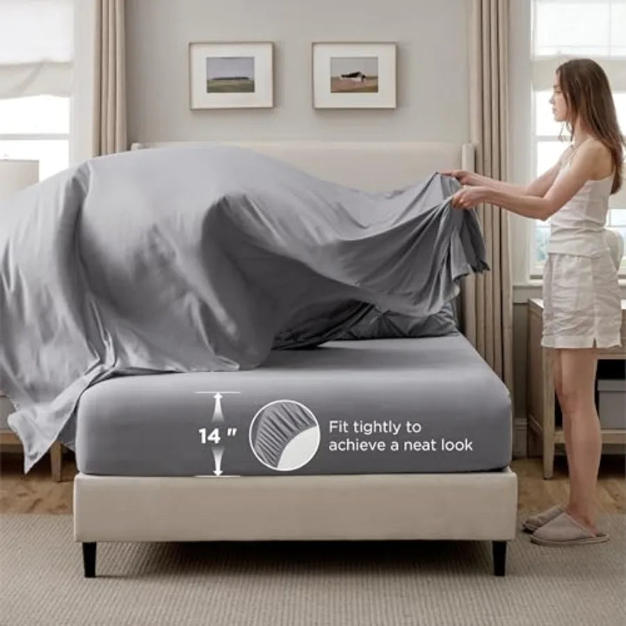 Linen Comforter Set Duvet Cover And Pillowcases 7 Piece