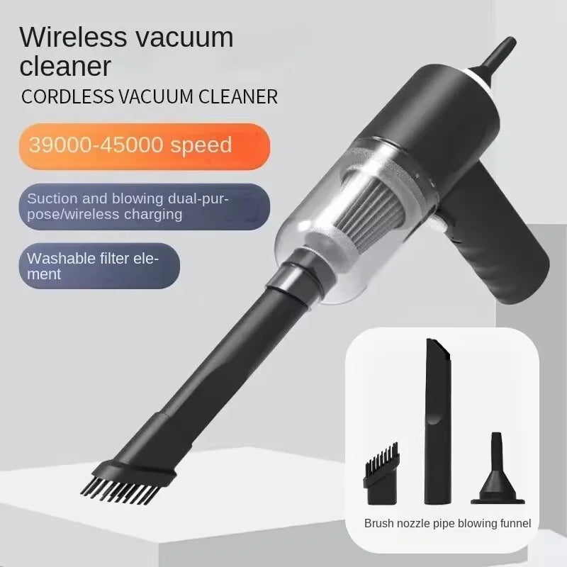 Portable Handheld Vacuum Cleaner For Car And Home With Multifunctional Brush