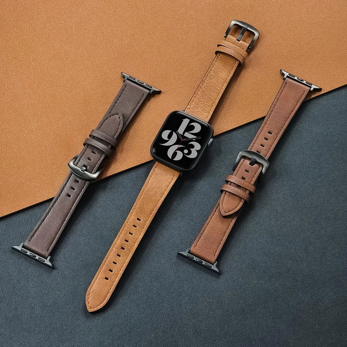 Leather Watch Band For Apple Watch
