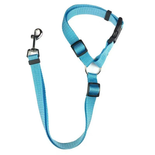 Solid Color Pet Backseat Safety Belt Adjustable