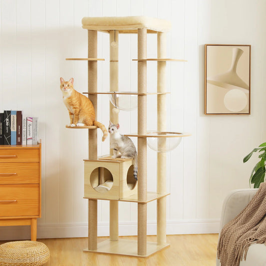 PAWZ Ro Multi Level Cat Tree For Active Indoor Adventures