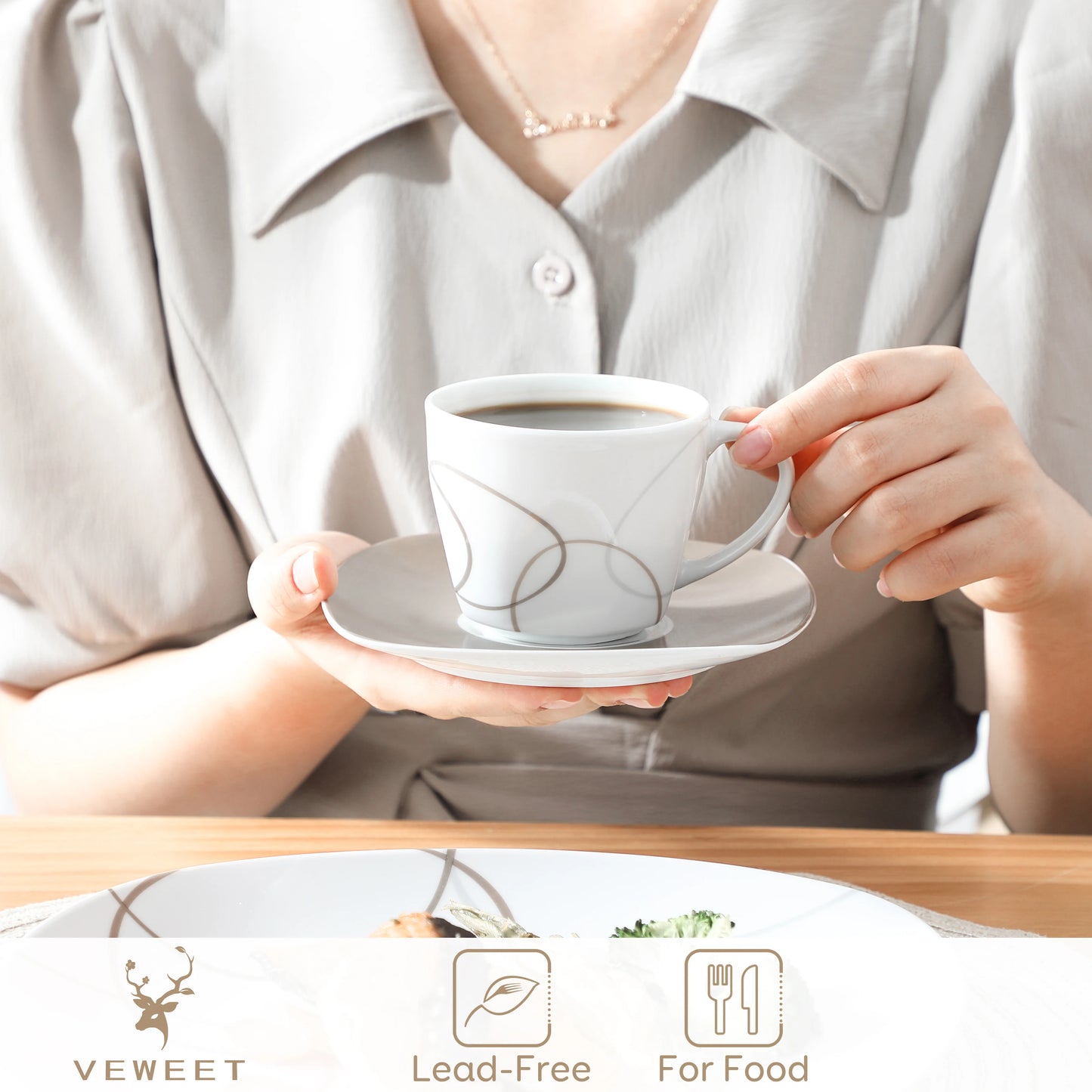 Modern Porcelain Dinnerware Set