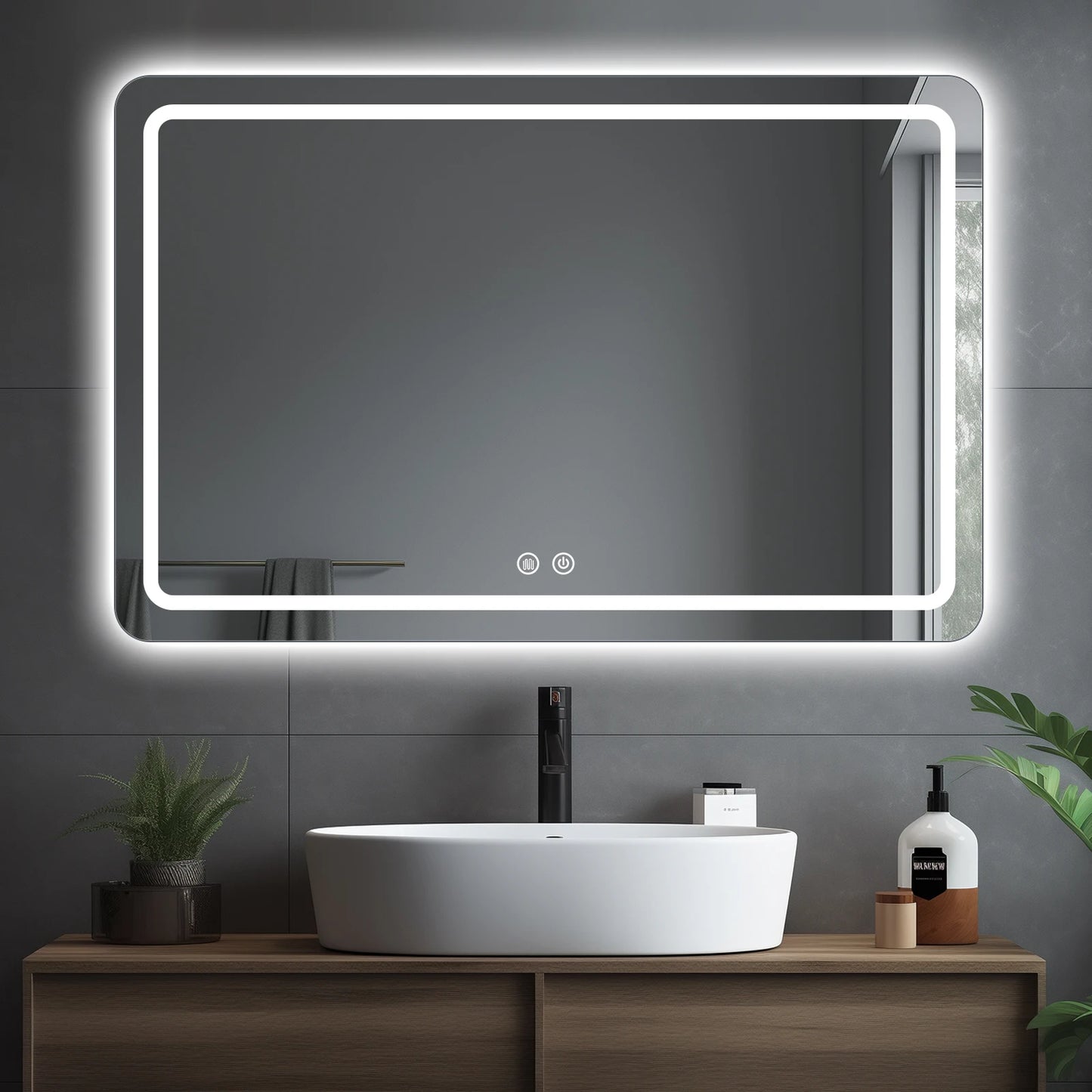 Mygiivovo Fogless LED Backlit Bathroom Vanity Mirror