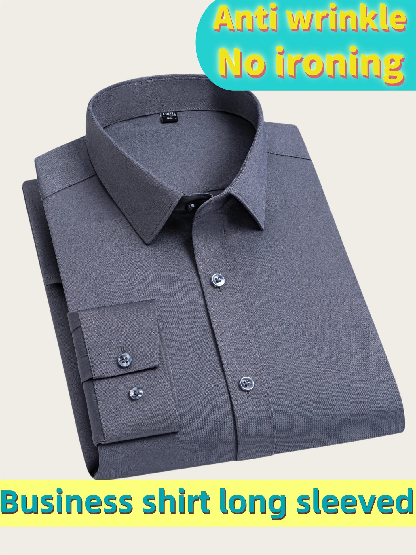 Men's Ultra Stretch Business Long Sleeve Shirt