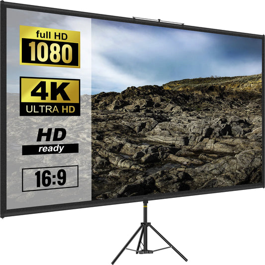 SucceBuy 4K Portable Projection Screen for Indoor and Outdoor Cinema