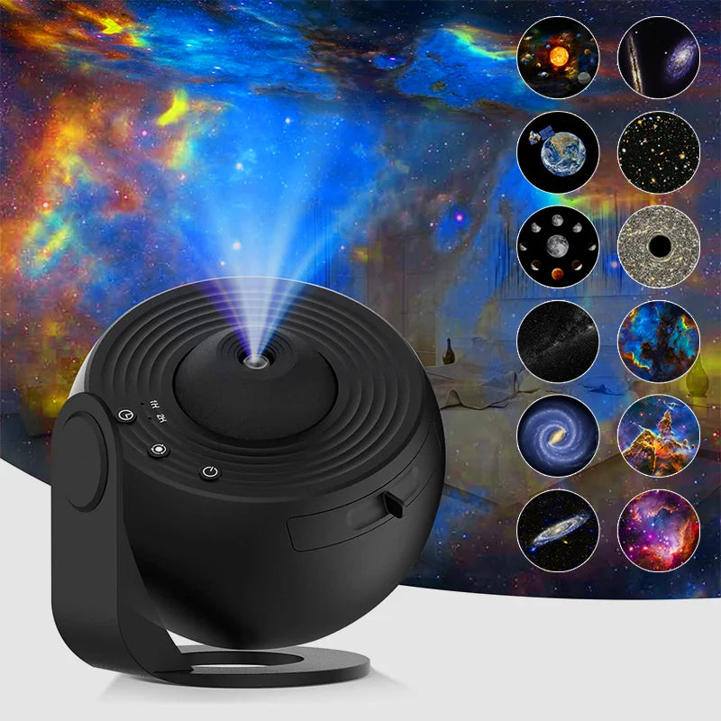 AUSYLE Galaxy Star Night Light Projector 360 Rotating Planetarium Lamp