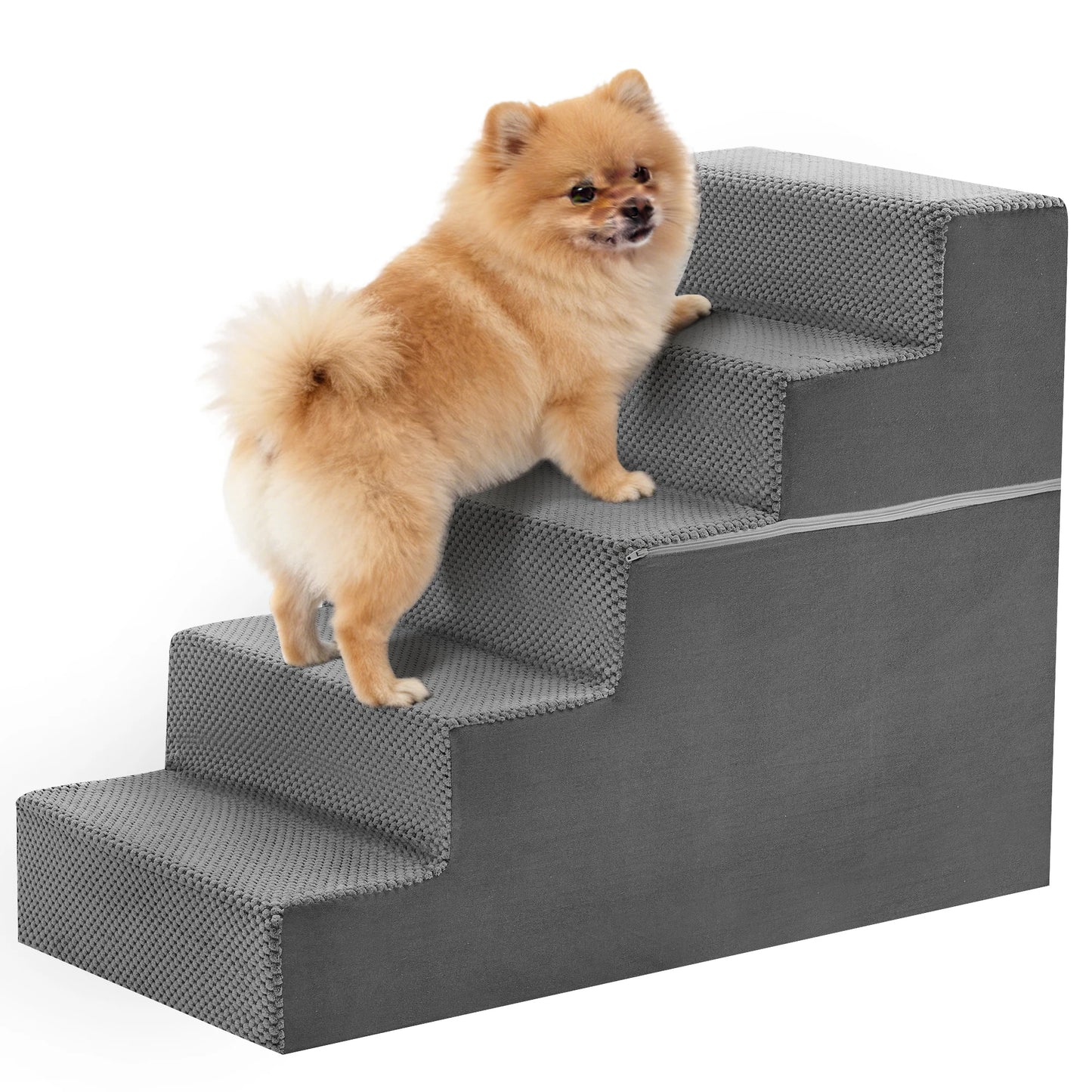 Curved Foam Dog Stairs for Beds, Sofas & Couches