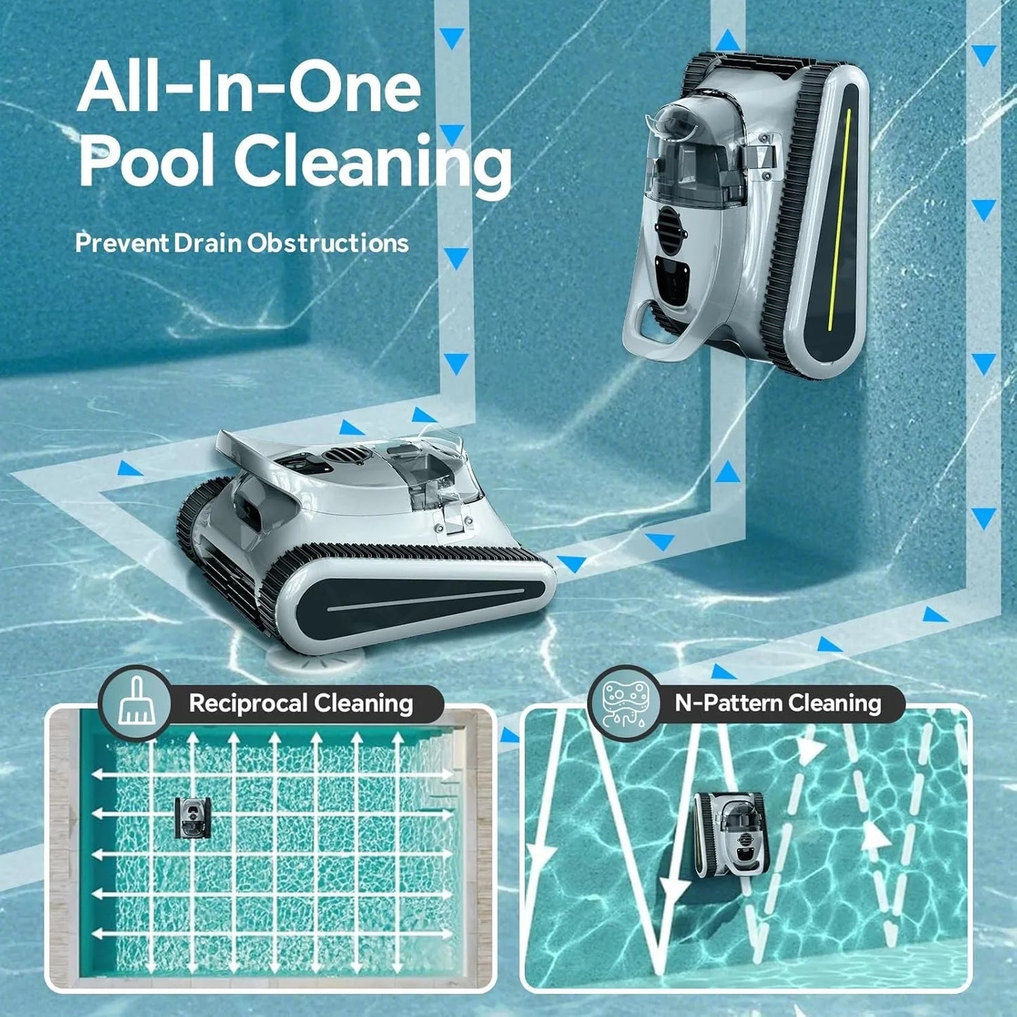 High-concerned Pool Cleaner Smart Navigation Vacuum App Control