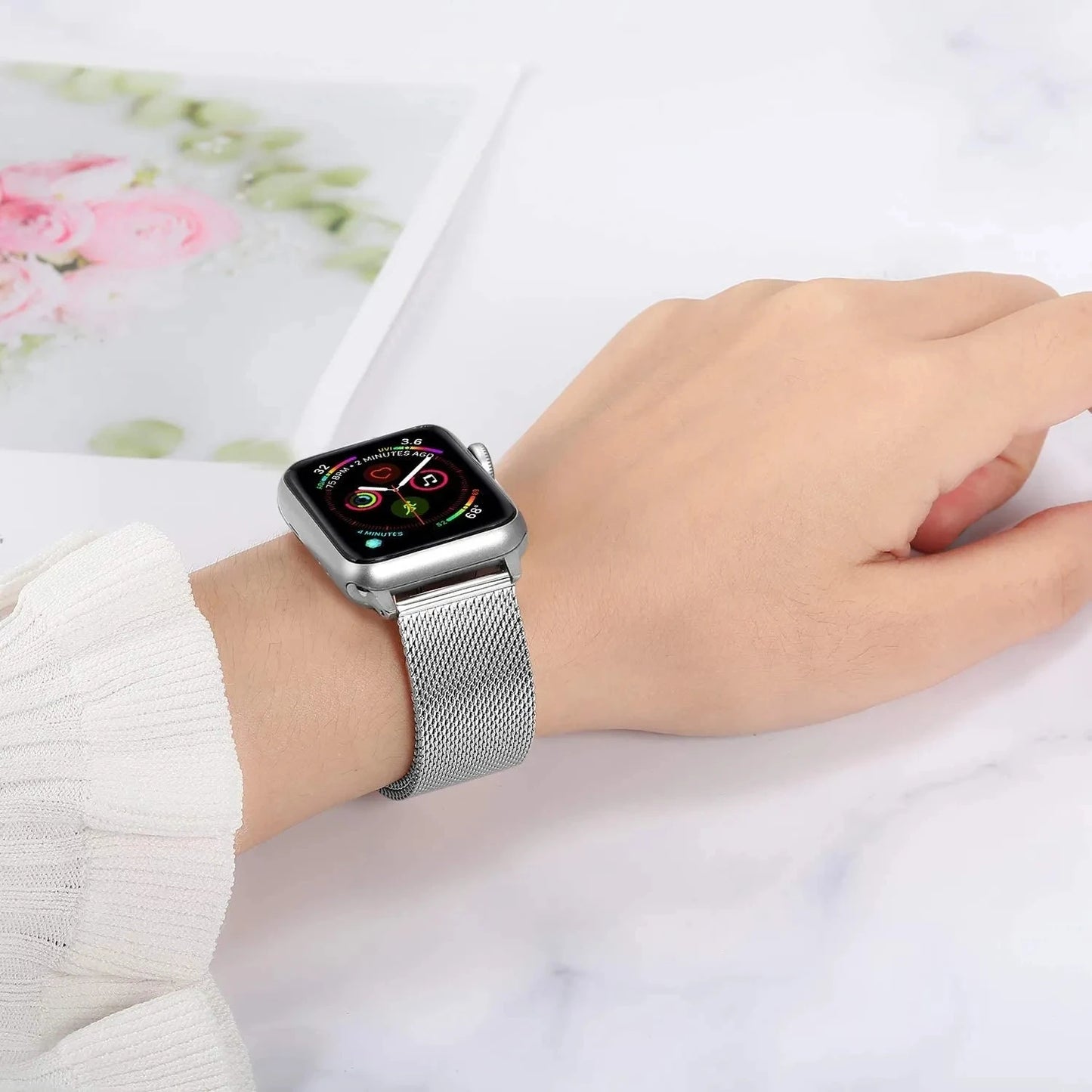 Jansin Stainless Steel Watch Strap For Apple Watch