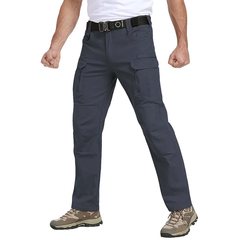 Men's 15-Pockets Lightweight Cargo Pants