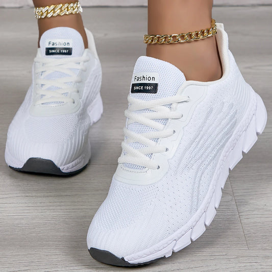 Women Orthopedic Walking Shoes Lace Up Cushioned Insole
