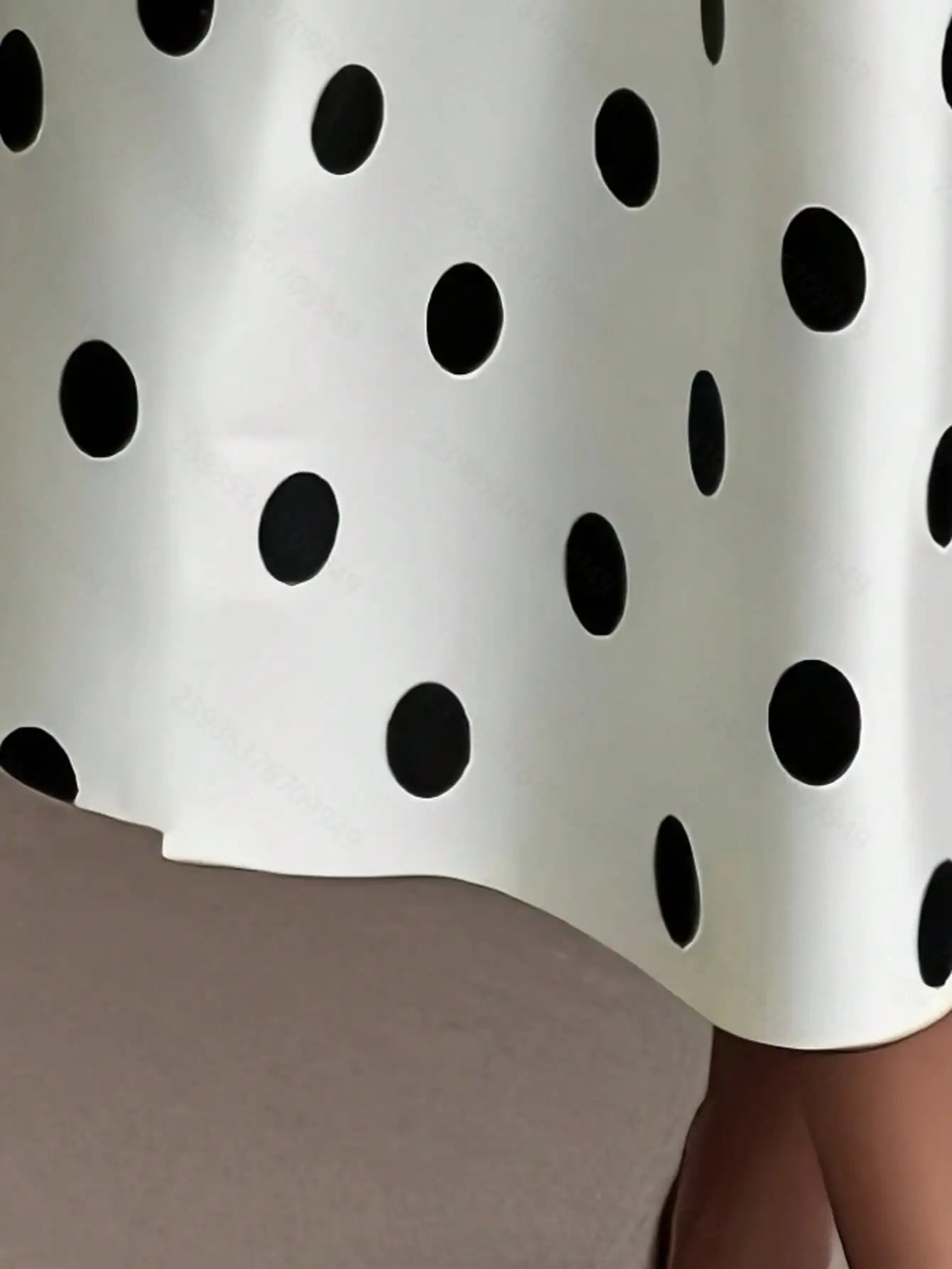 Women's V-Neck Polka Dot Sleeveless Wrap Dress With Waist Tie
