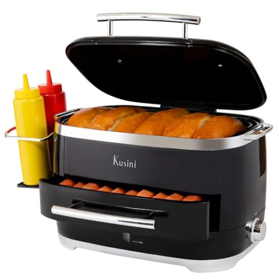 Electric Hot Dog Steamer With Bun Warmer