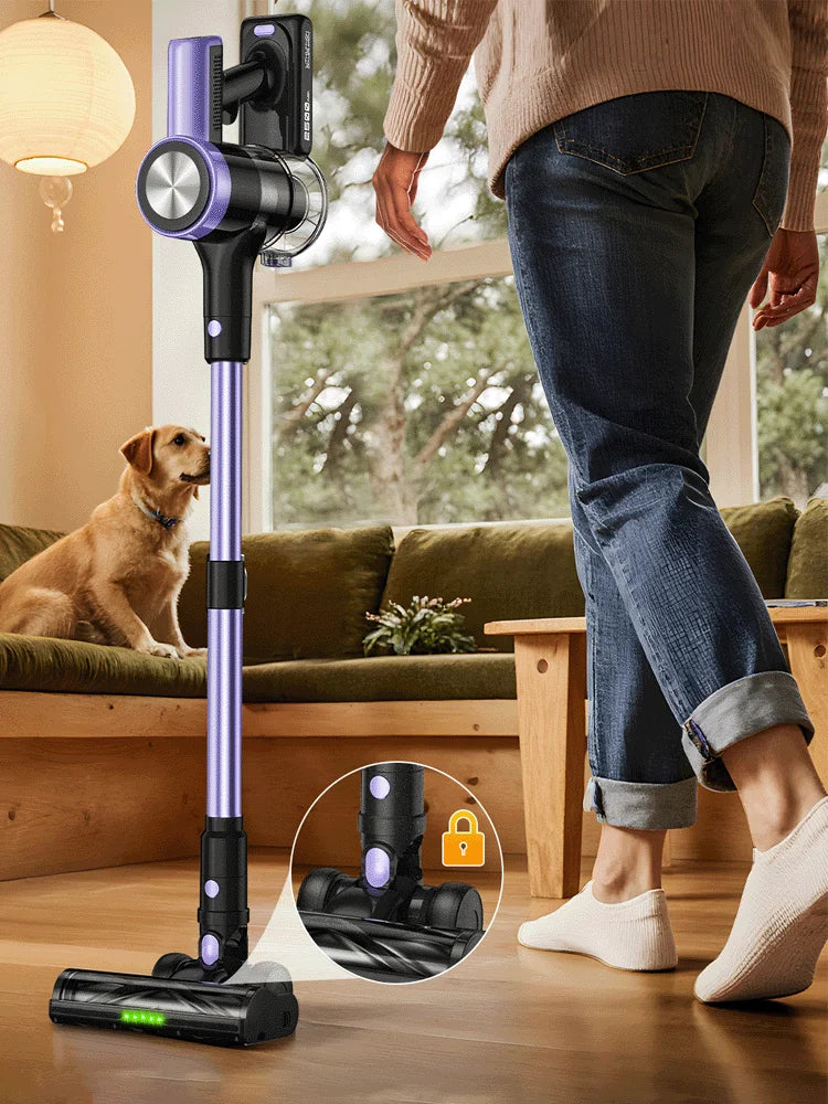 SUXIANGVACC 500W Cordless Vacuum Cleaner 55KPA With Smart Led Screen