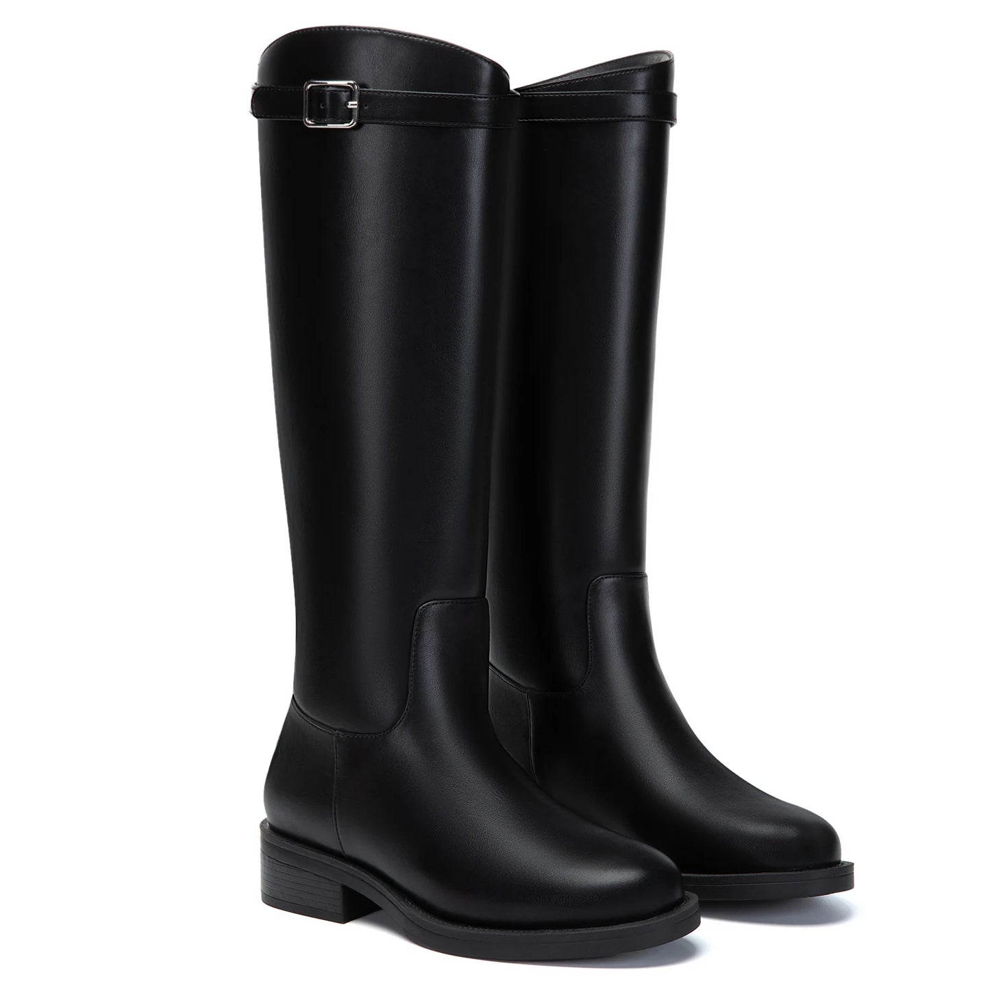Womens Knee High Riding Boots PU Upper Equestrian Boot