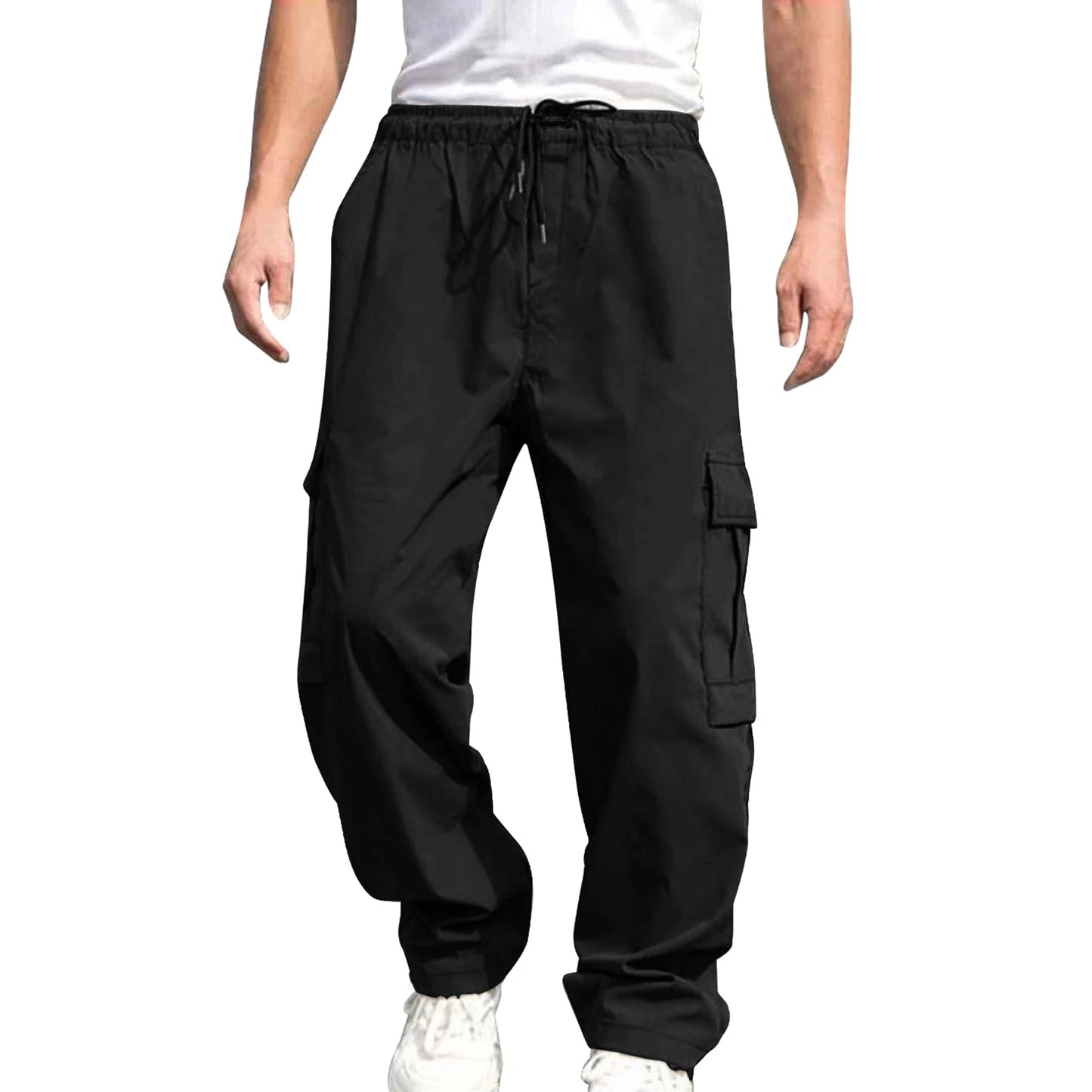 Hirigin Men's Loose Straight Leg Cargo Pants