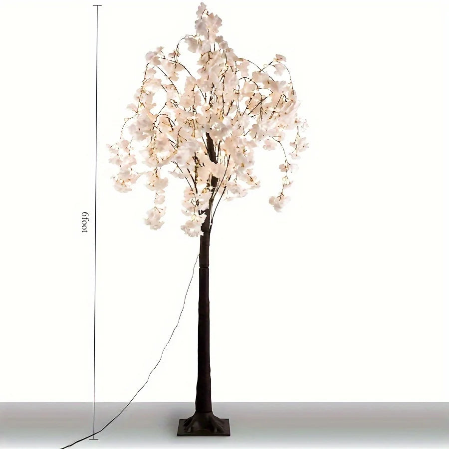Cherry Blossom Tree LED Floor Lamp For Indoor Home Use