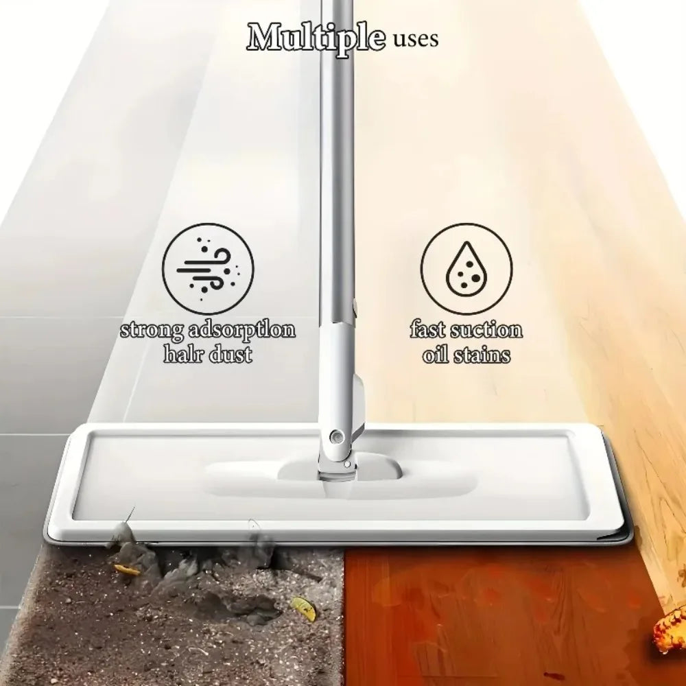 KYJGCN Hands Free Mop Set With 360 Swivel Head Wringer