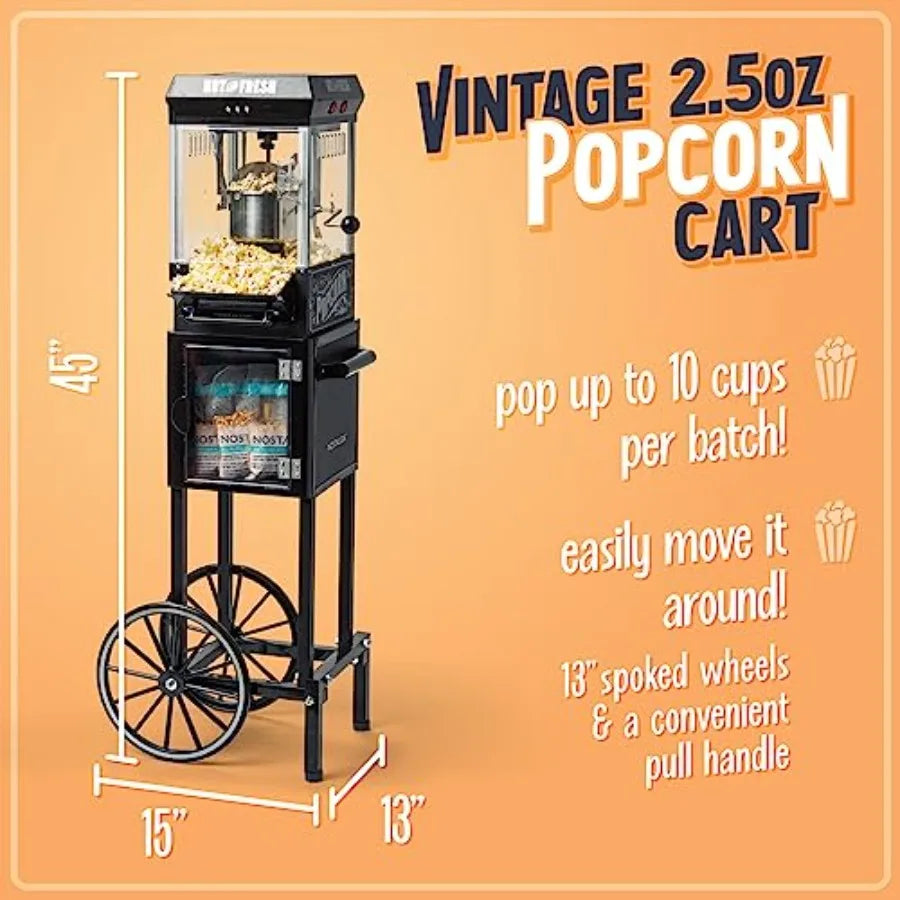 Popcorn Maker Machine Professional Cart