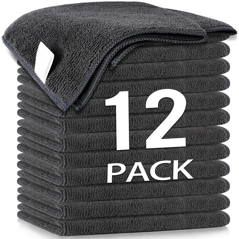 Thick Microfiber Cleaning Cloths Lint Free