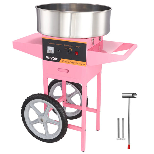 Succebuy Electric Cotton Candy Machine With Cart For Quick Treats