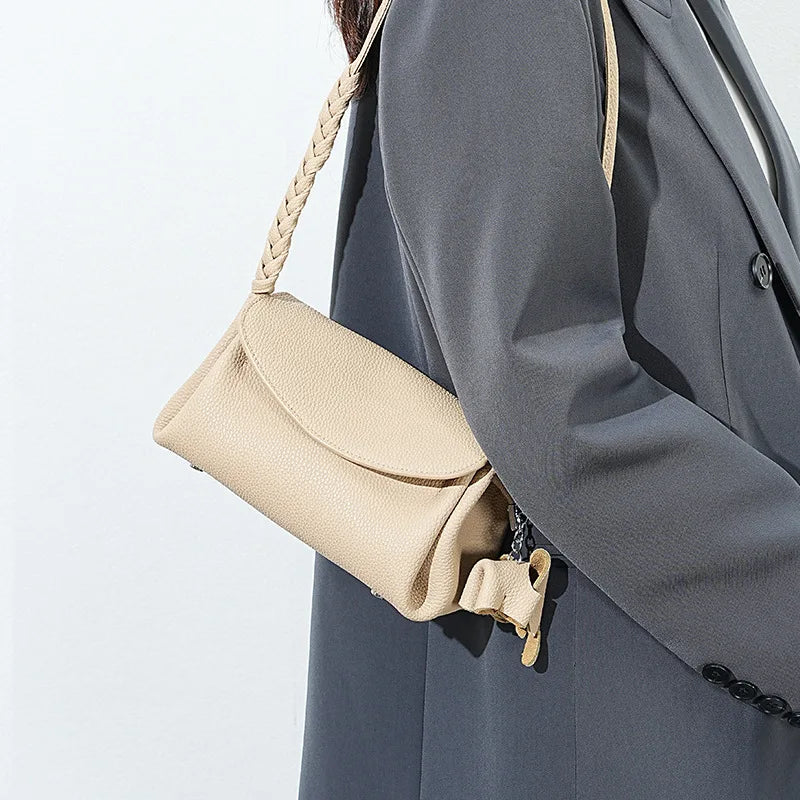 Elephant Cowhide Fashion Crossbody Bag Genuine Leather For Women