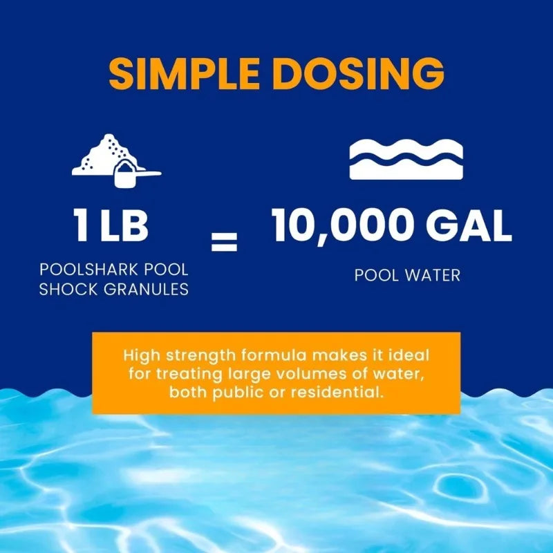 Calcium Hypochlorite Pool Shock 68 Percent Chlorine Granules