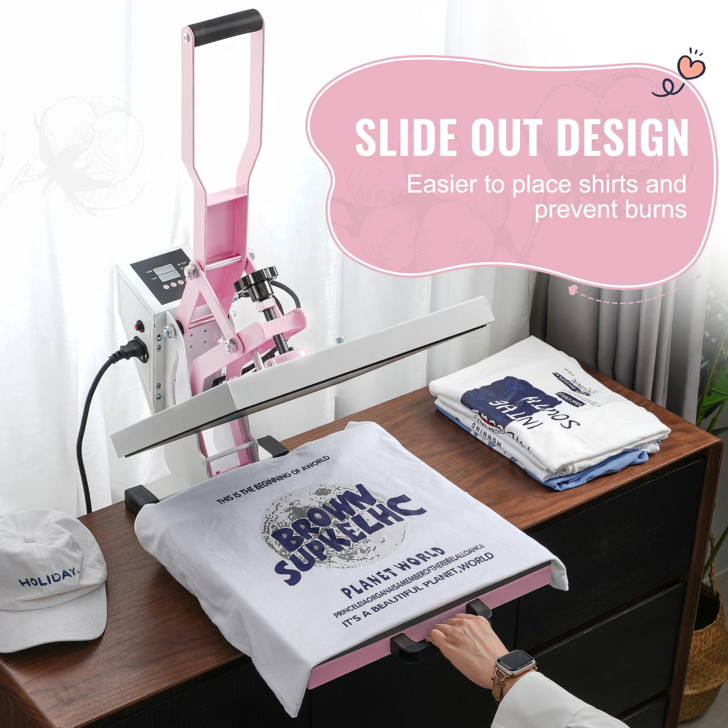 Succebuy Slide Out Heat Press Machine With Fast Even Heating