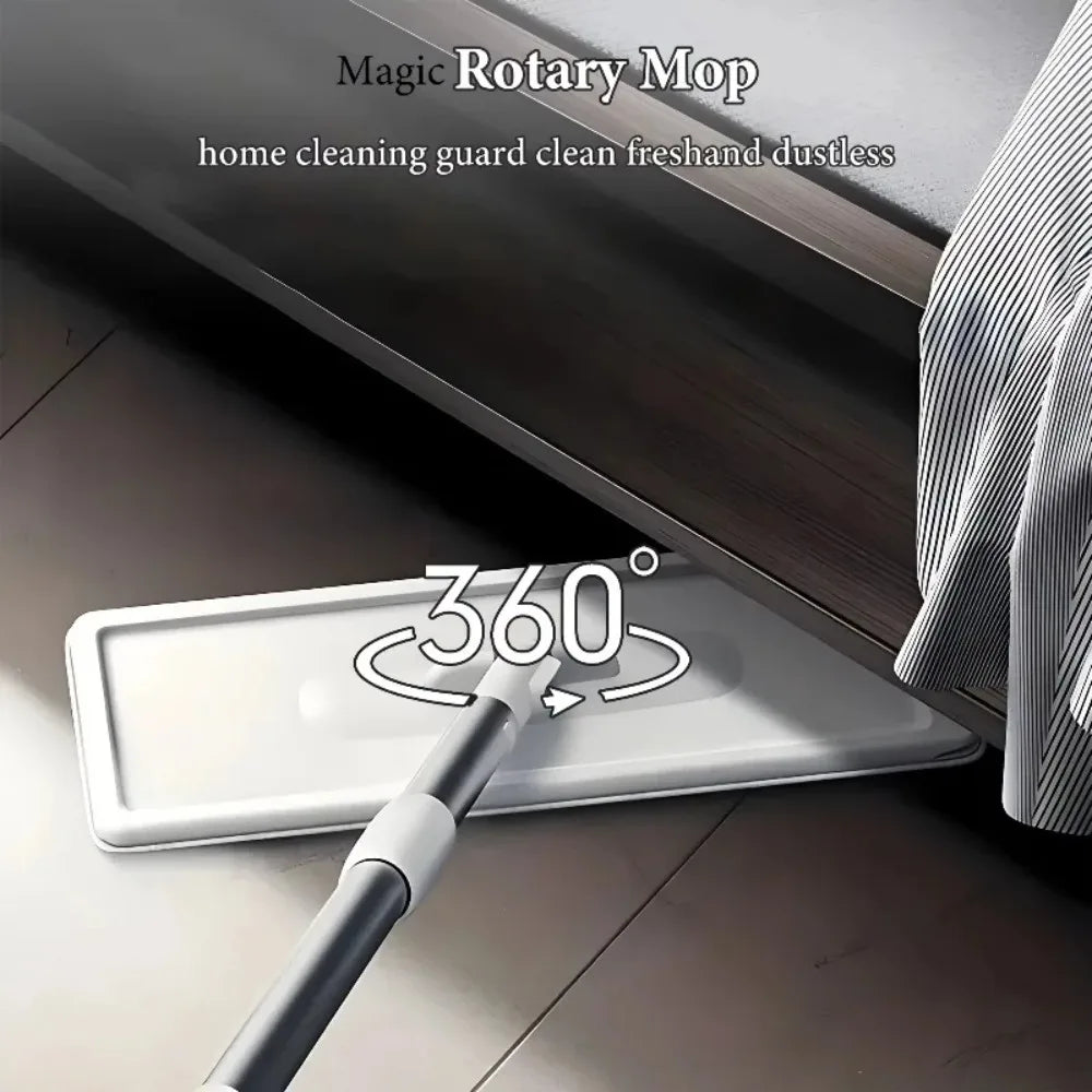 KYJGCN Hands Free Mop Set With 360 Swivel Head Wringer