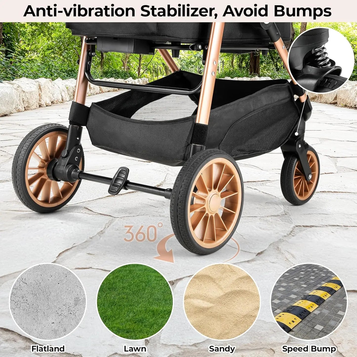 Two in One Dog Buggy Stroller for Small Dogs