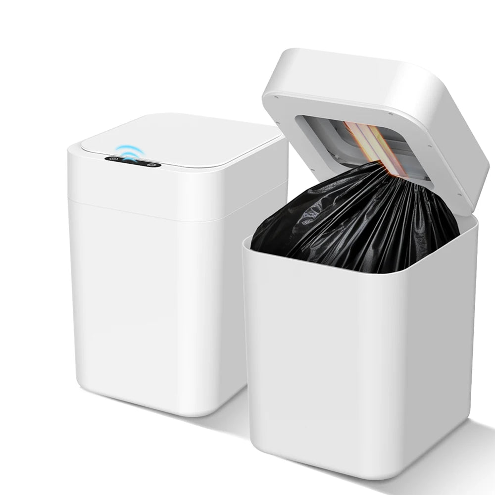 Motion Sensor Automatic Trash Can With Self Sealing Bagging