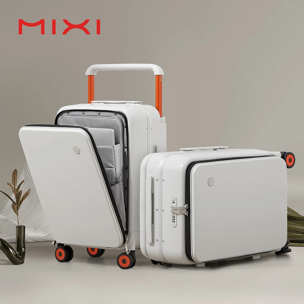 Mixi Unisex Carry On Luggage Hardside PC Aluminum Frame