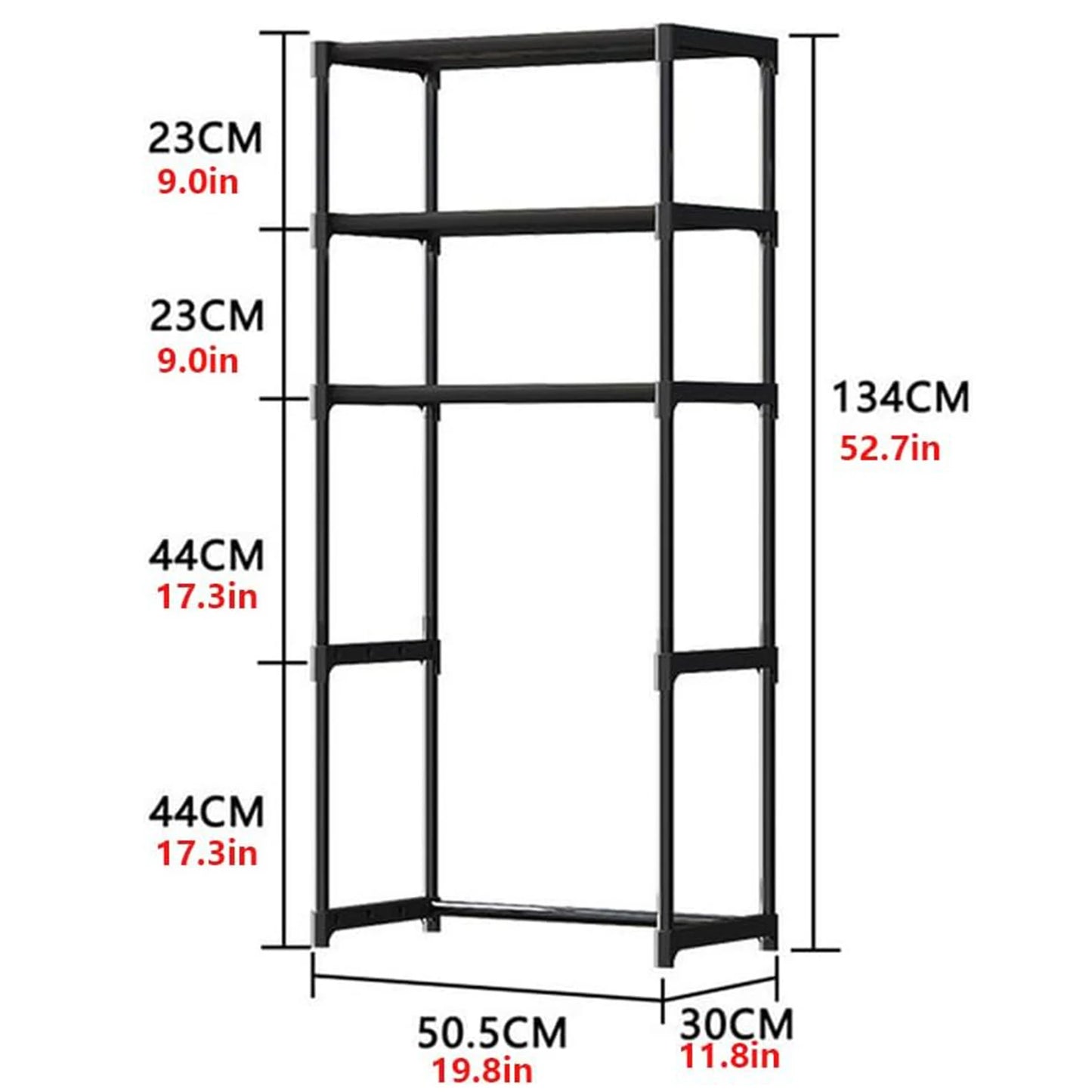 TWISTER.CK 3 Tier Metal Bathroom Organizer Shelf Over Toilet