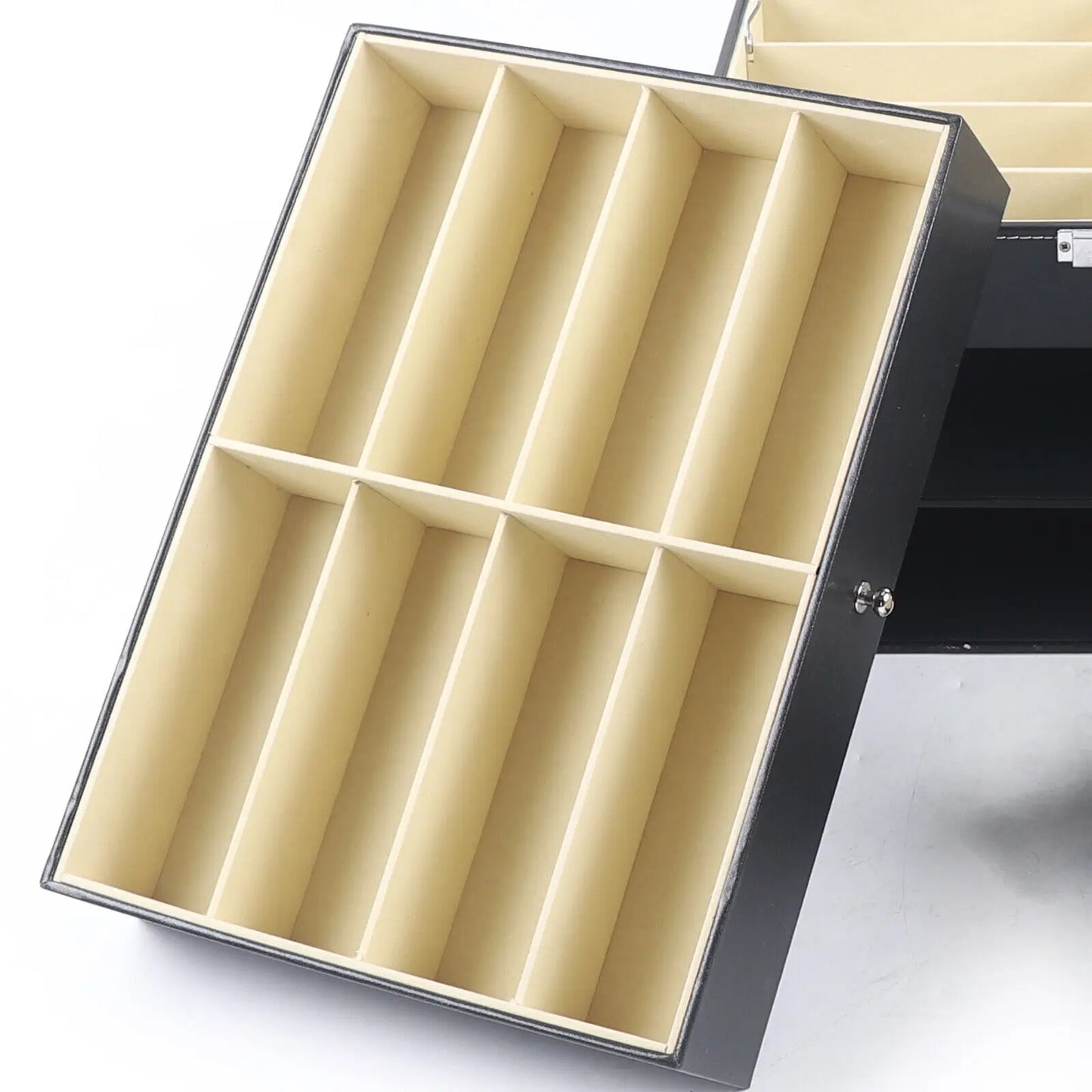 PU Leather Sunglasses Display Box With Glass Window