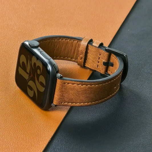 Leather Watch Band For Apple Watch
