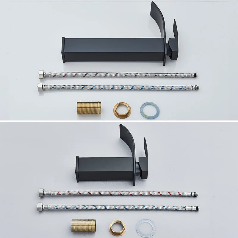 Rozin Basin Waterfall Faucet Deck Mounted Single Hole Handle