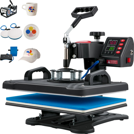 Succebuy 5 in 1 Heat Press Sublimation Machine for Fabrics