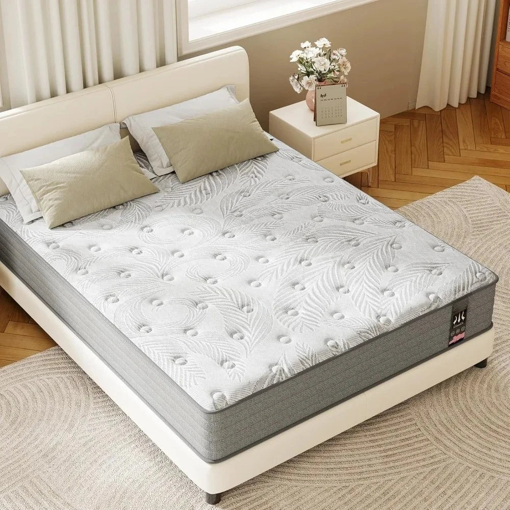 Gel Infused Memory Foam Hybrid Mattress With Pocketed Coils