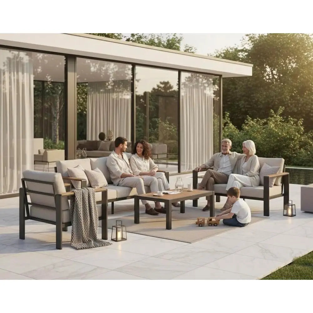 Outdoor Patio Furniture Set With Cushions For All Weather