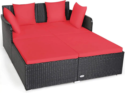 Outdoor Rattan Daybed For Garden And Patio Furniture