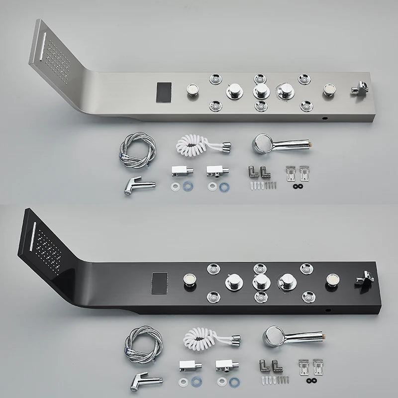 Shower Panel With LED Rainfall Waterfall Shower Head