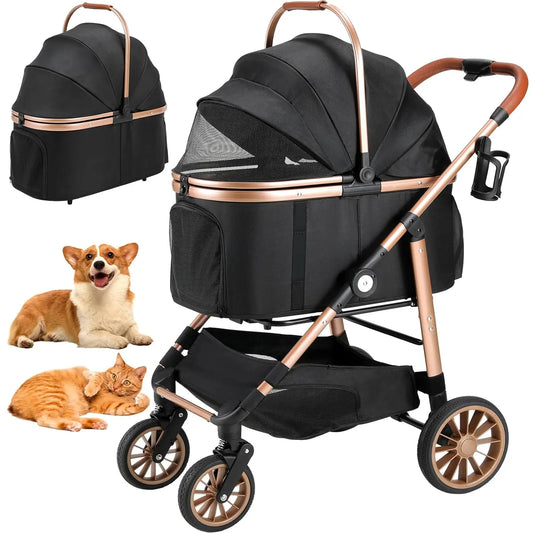 Two in One Dog Buggy Stroller for Small Dogs