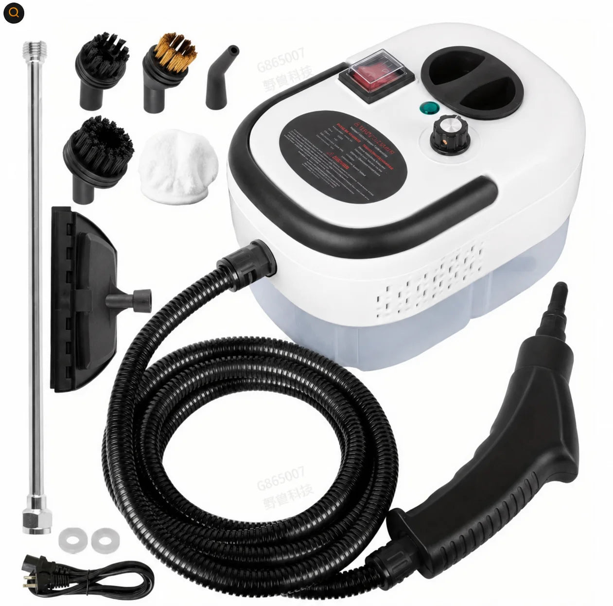 2500W 110V High Temperature Steam Cleaner Portable Handheld With Accessories