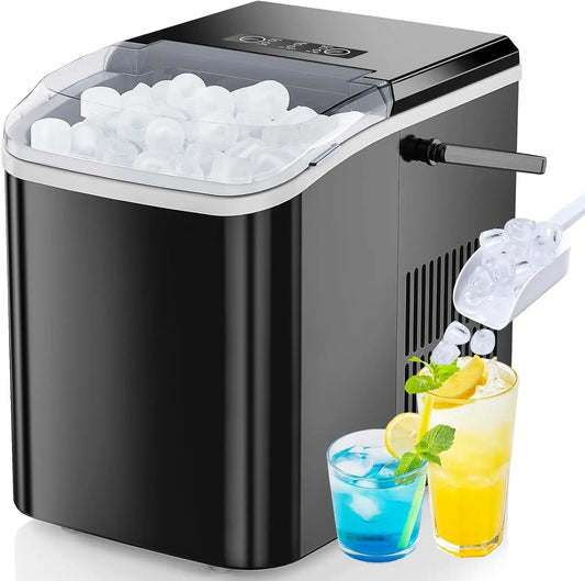 Compact Portable Countertop Ice Maker 26 Lbs Per 24 Hours