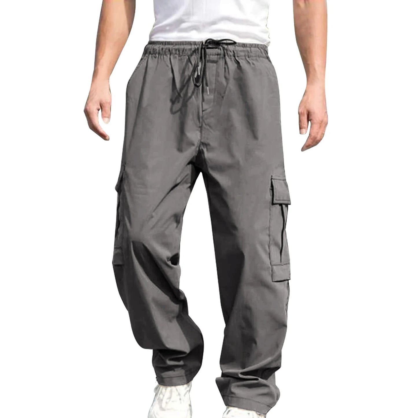 Hirigin Men's Loose Straight Leg Cargo Pants