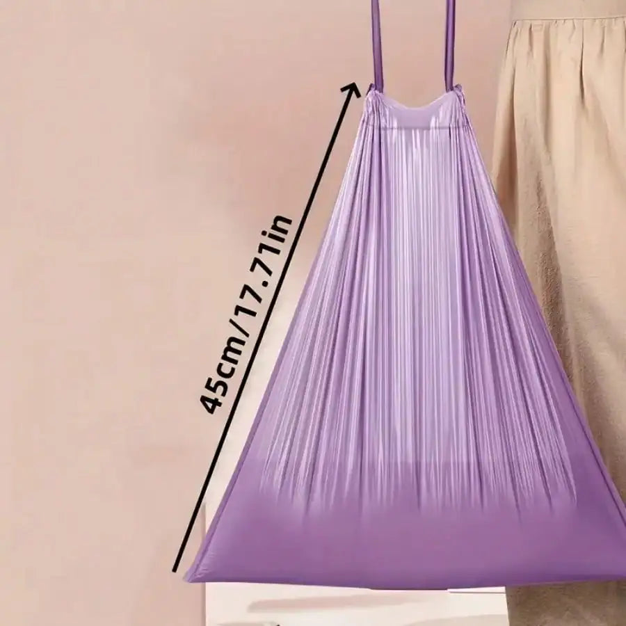 AEHOME 100 Pack Household Drawstring Trash Bags Flat Top