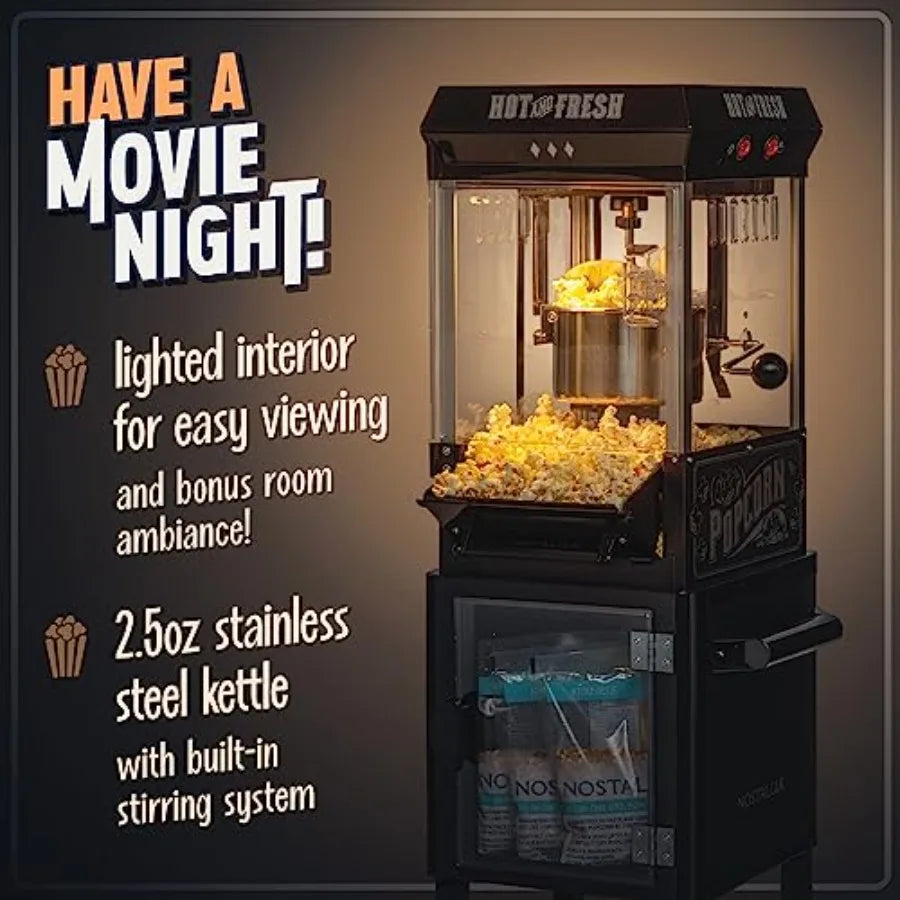 Popcorn Maker Machine Professional Cart