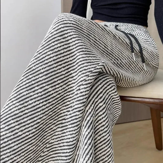 Casual High Waist Wide Leg Summer Trousers For Women