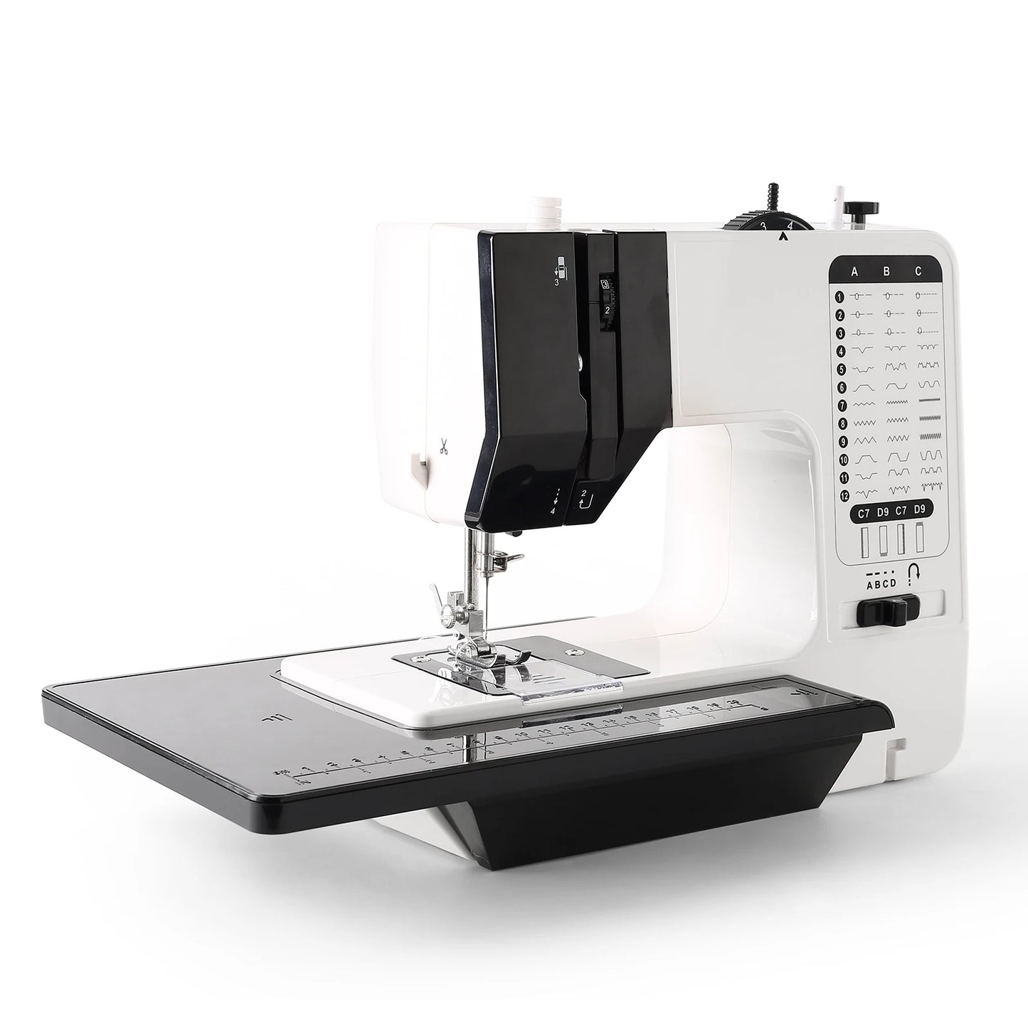 LetCartMaker 12 Stitches Mini Electric Sewing Machine With Sewing Table
