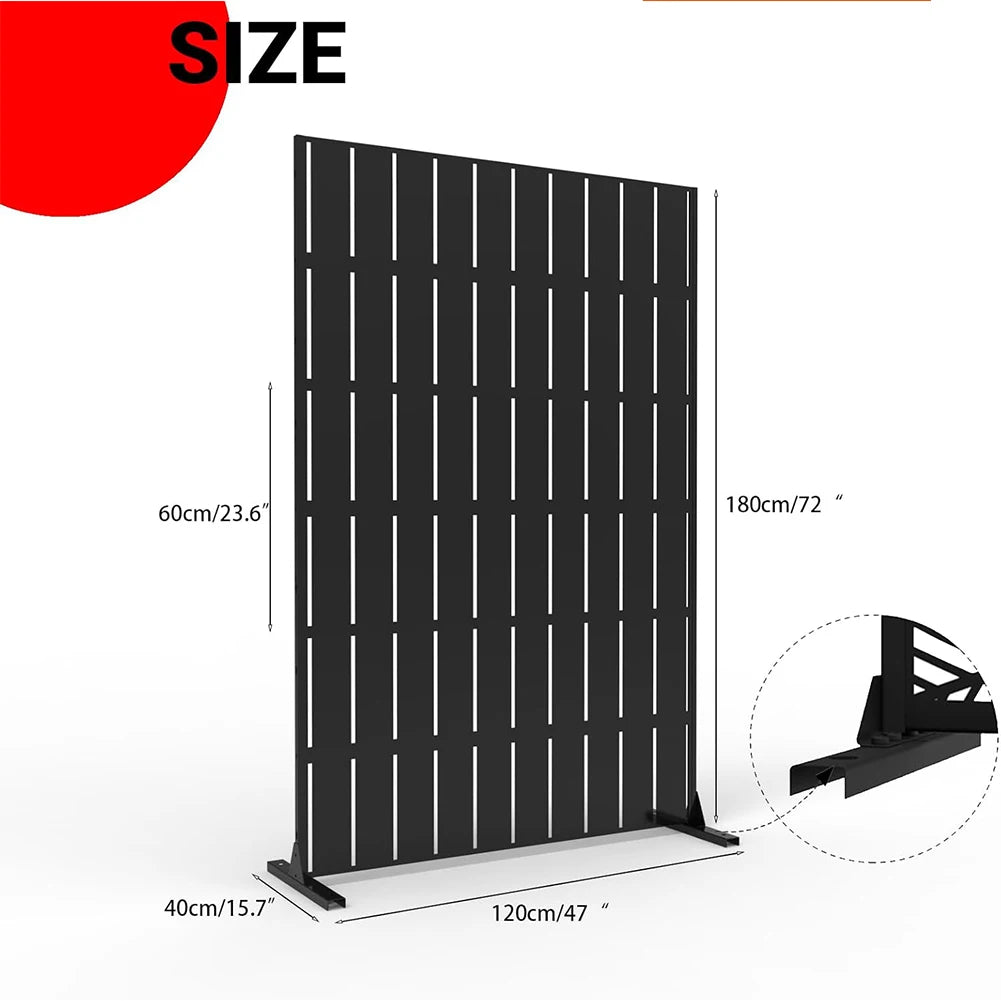 HiMISSH Metal Outdoor Privacy Screens and Panels for Patio